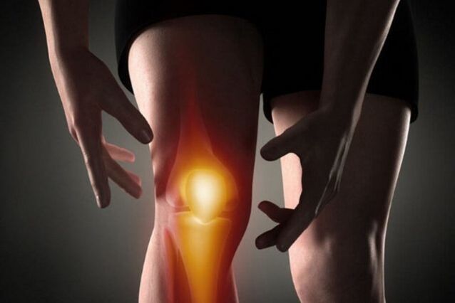 Inflamación na articulación do xeonllo